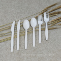 OK Compost Standard Biodegradable Disposable Cornstarch Cutlery Set Knife Fork Spoon